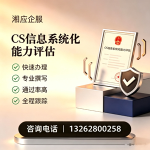 阜阳CS信息系统化能力评估申报服务
