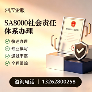 阜阳SA8000社会责任体系认证服务